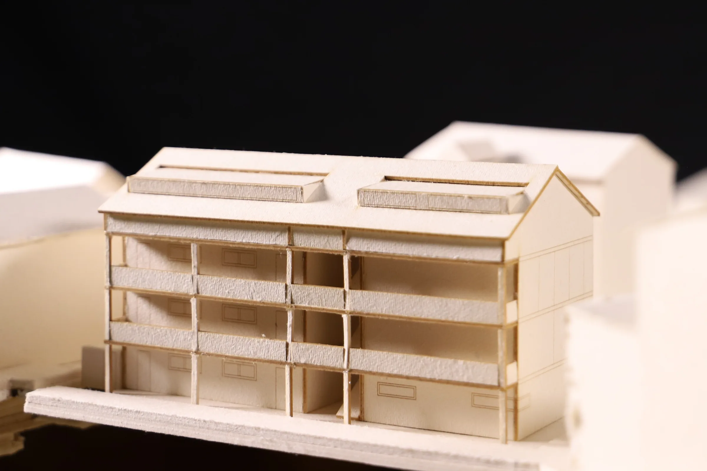 Maquette du bâti