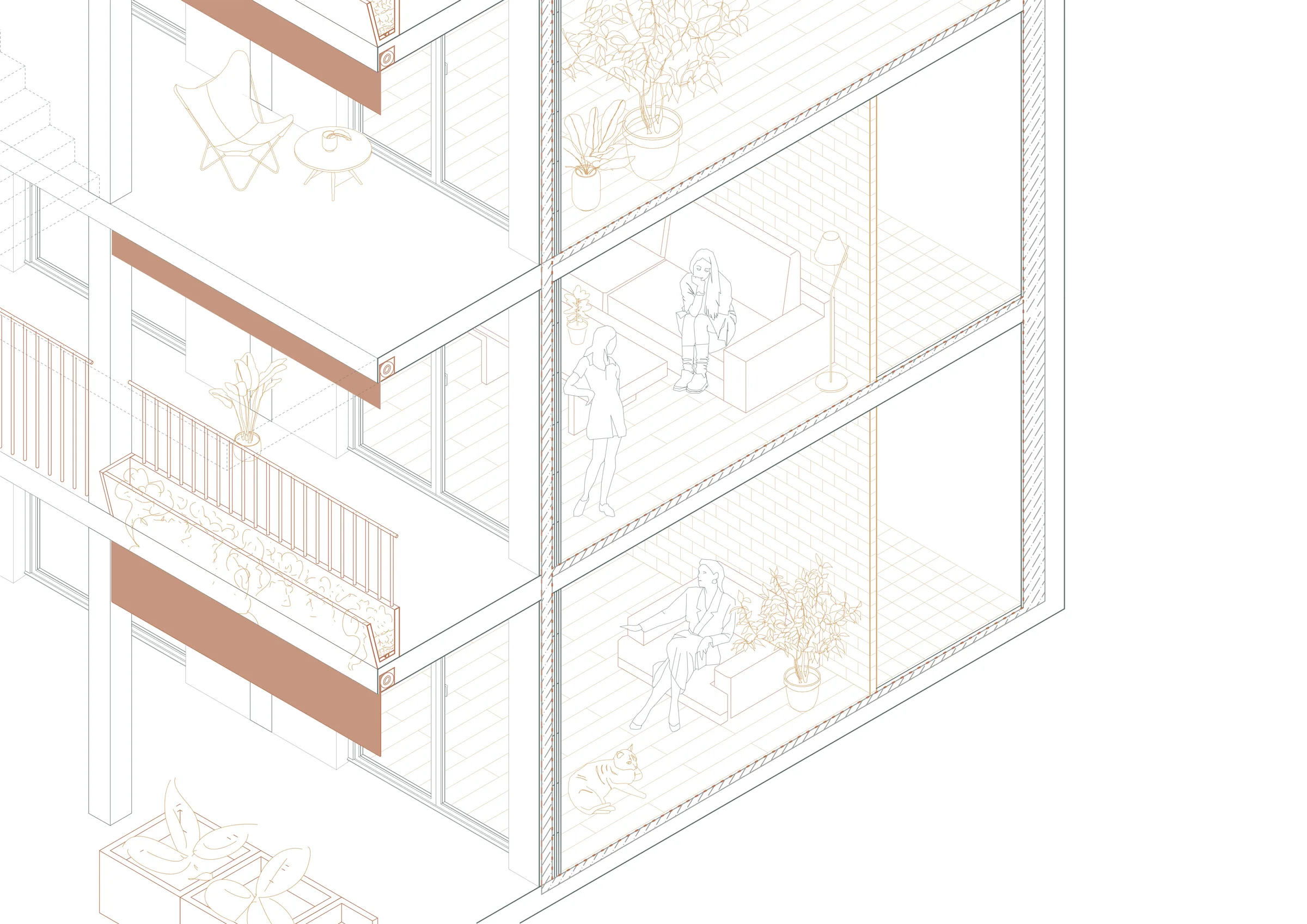 Axonométrie Détail — 1:25