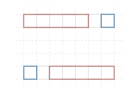 Schéma typologie (bleu : typo 1 - violet : typo 2 - rouge : typo 3)